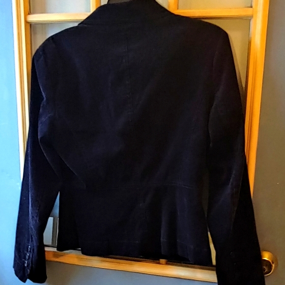 ⏰ Timeless Style✨ Merona Black Cotton Corduroy Jacket S - Picture 2 of 5